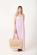 Miss Daisy dress stripped pink