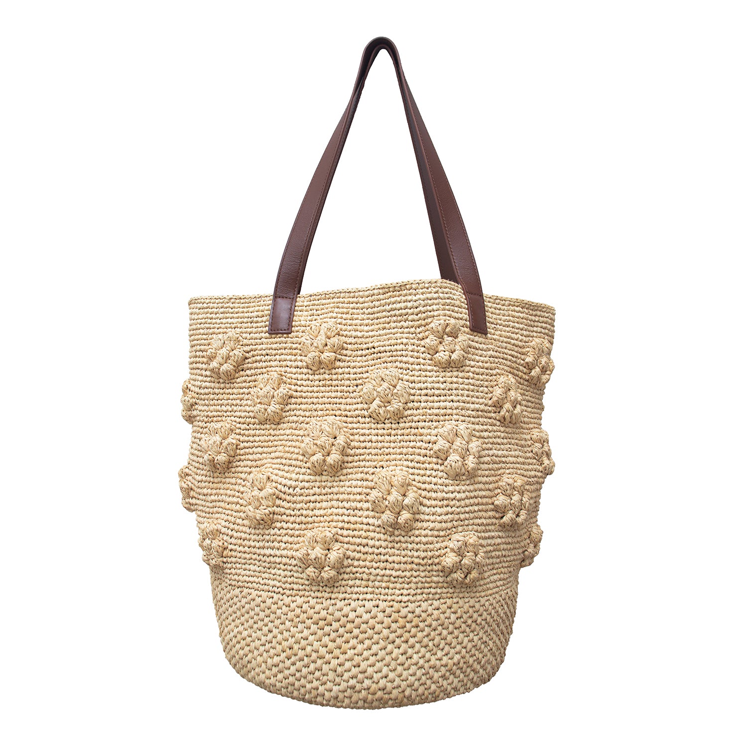 Eileen Bucket Raffia Bag