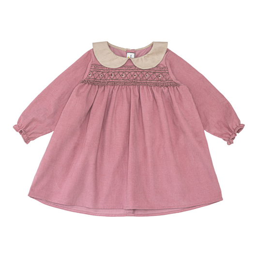 Maxine corduroy dress- Pink