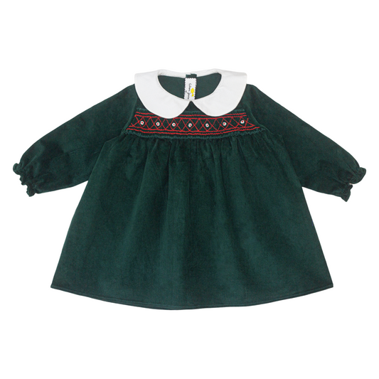 Maxine corduroy dress- Green