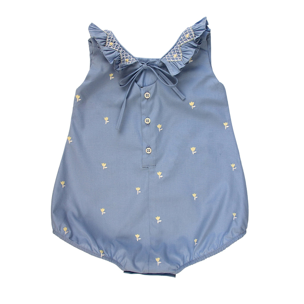 Juline Romper- Floral blue
