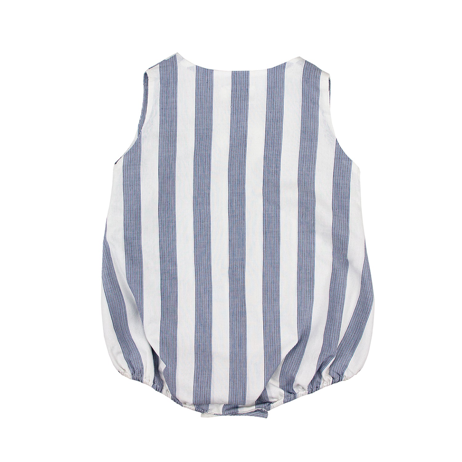 Soathina Romper- White and blue