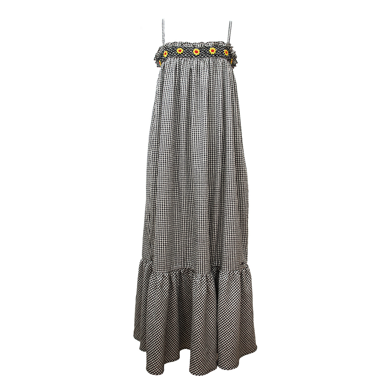 Miss Daisy dress- small  black and white check pattern