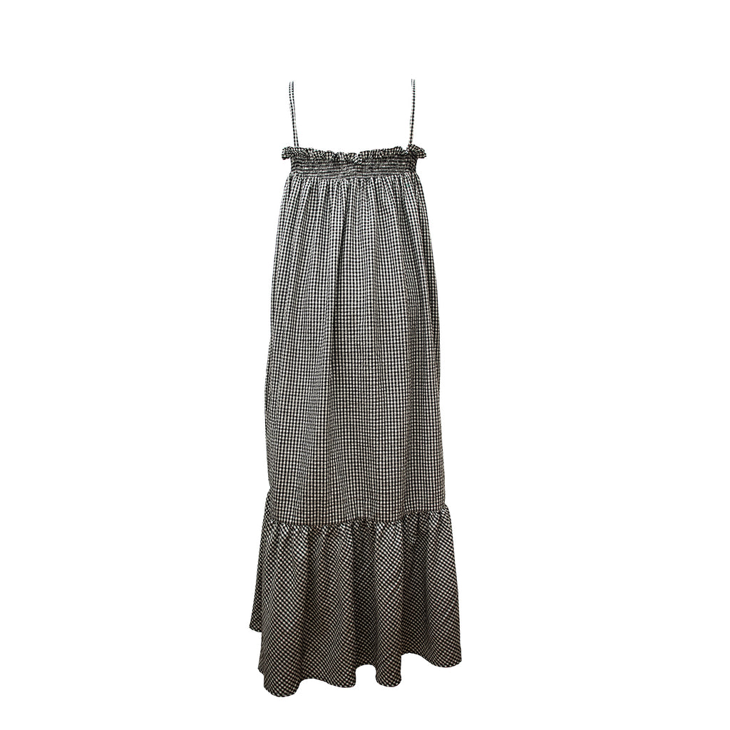 Miss Daisy dress- small  black and white check pattern