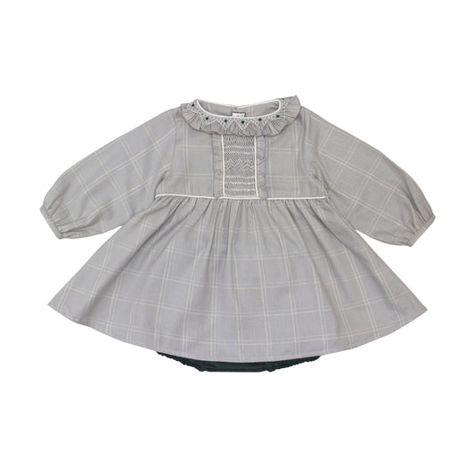 Emma dress - Tartan grey