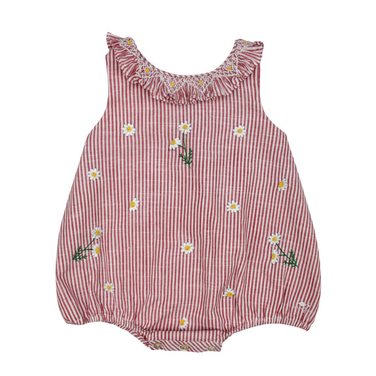 Juline Romper-stripped pink