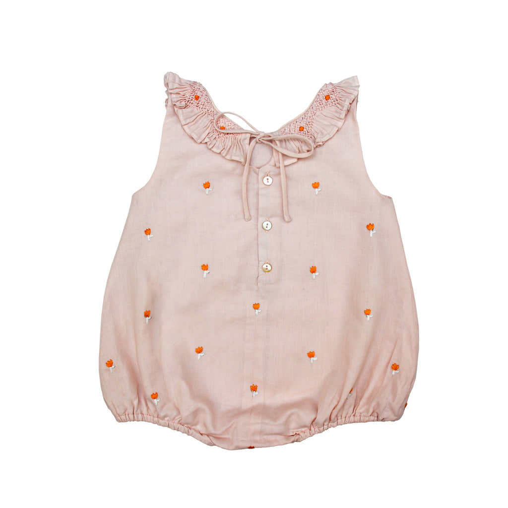 Juline Romper- Floral pink